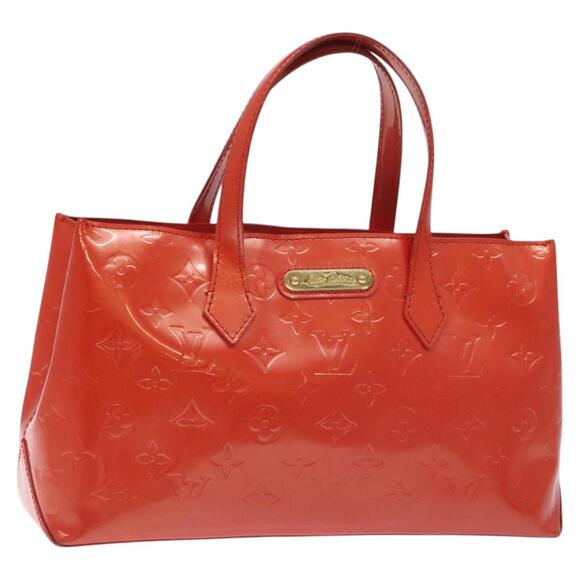 LOUIS VUITTON Monogram Vernis Wilshire PM Bag Orange Sunset M93644 - Picture 1 of 16